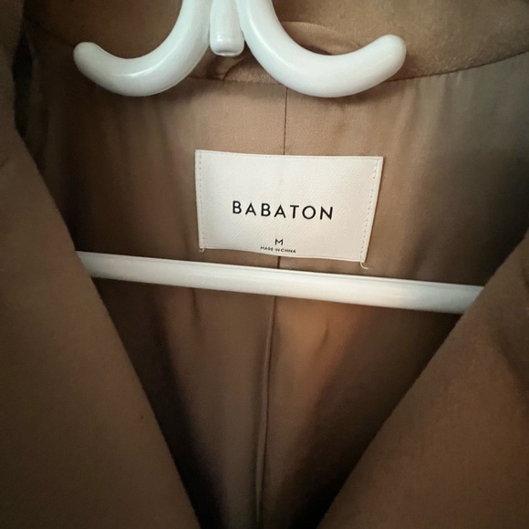 Babaton Wool & Cashmere Camel Coat Medium - knee length - Picture 2 of 6